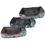 Pet Bed - Rectangle Size 60 x 40cm, assorted designs 